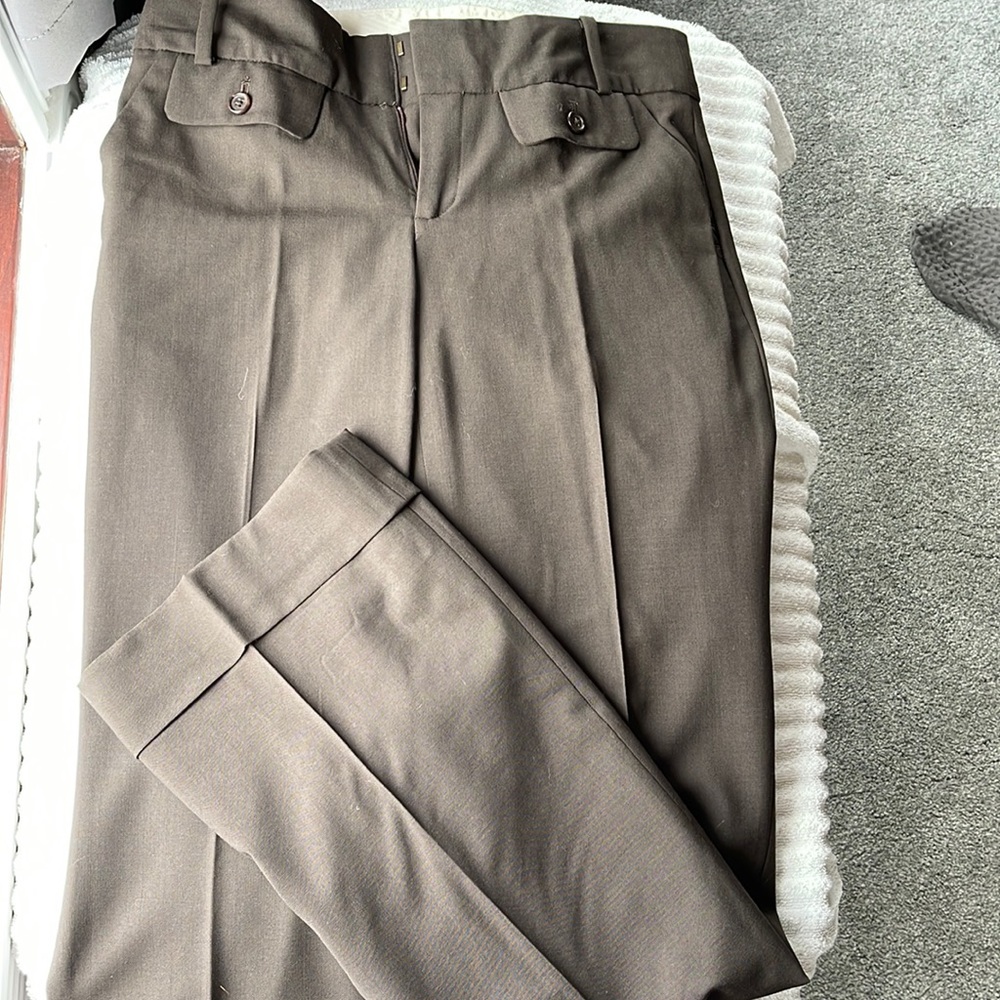 Vintage Ann Taylor Loft Suit Rich Brown Pants 4 Long/Size 6 Blazer.